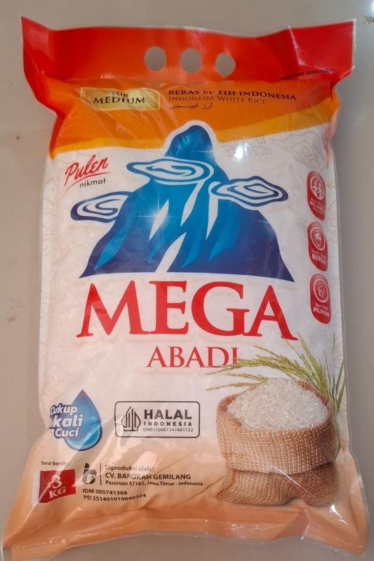 BERAS MEGA OREN 3KG