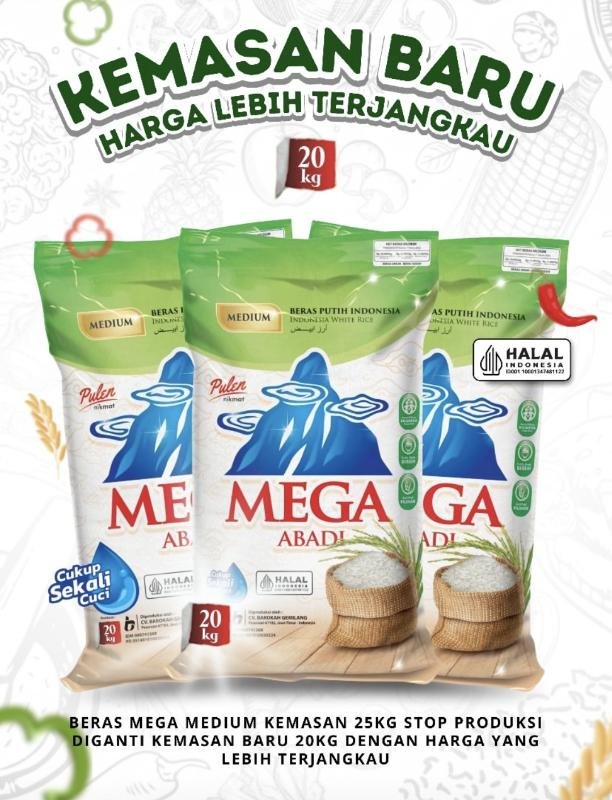 BERAS MEGA HIJAU 20KG
