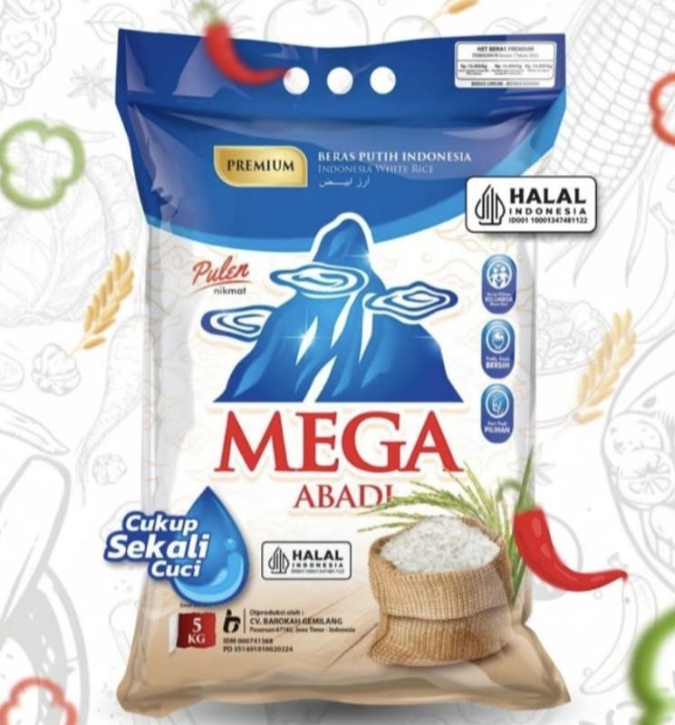 BERAS MEGA BIRU 5KG