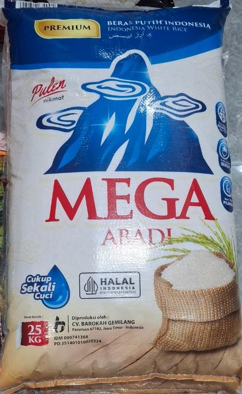 BERAS MEGA BIRU 25KG